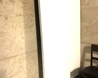 Large photography panels/backdrop on wheels.  Black on one side, white on the other 