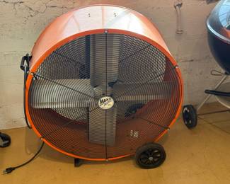 Industrial Orange Fan