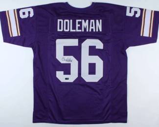 Chris Doleman Signed Jersey Inscribed "HOF 12" 