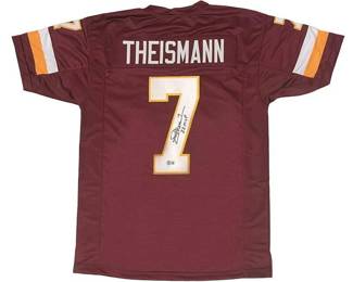 Joe Theismann Signed Jersey Inscribed "83 MVP" 