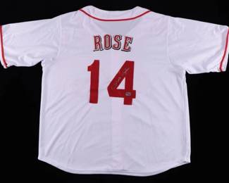 Pete Rose Signed Jersey
