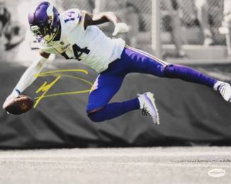 Stefon Diggs Signed Vikings 11x14 Photo 
