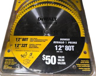 DeWalt 12 inch saw blades