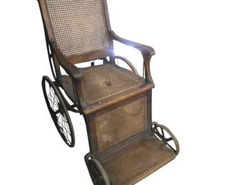 Antique wheelchair