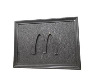 Hard Plastic Vintage Mcdonalds sign