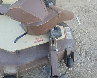 Grasshopper zero turn mower 61 inch cut with bagger