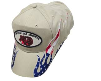 Antique gas engine hats