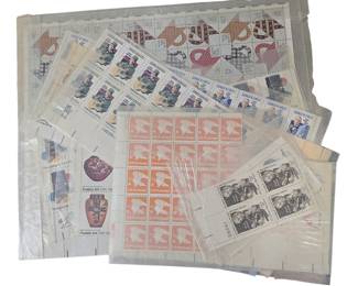 We have a large stamp collection