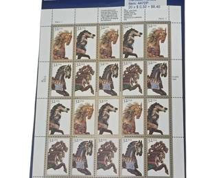 We have a large stamp collection