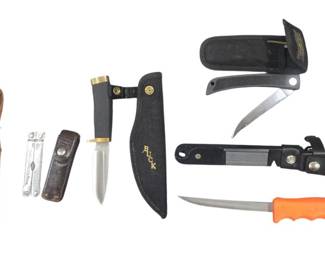 Various knives including by Buck
