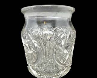 111 FRRiceMercantileCigarCoCutGlassHumidorJarLarge