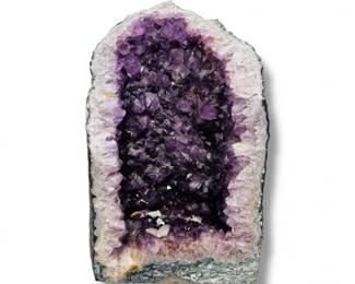 89 LargeNaturalAmethystCathedralGeodeSpecimen