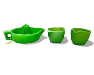 44 VintageUraniumJadeiteSunkistJuicerFireKingRibbedSet