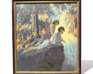 135 MaxfieldParrishTheWaterfall1930FramedArtPrint