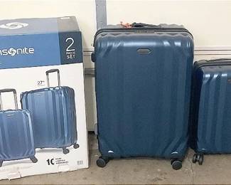 2 Piece Blue Samsonite Luggage