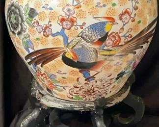 Porcelain Fish Bowl Planter