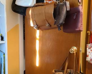 Purses and bags. 