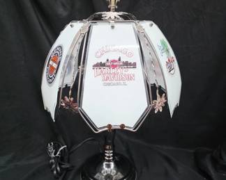 	Harley-Davidson Stained Glass Table Lamp