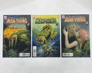 Three Marvel Man-Thing Comics