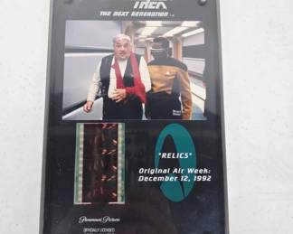 	Star Trek: TNG ‘Relics’ Film Cel Display