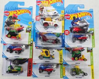 10 Hot Wheels Cars in Packaging