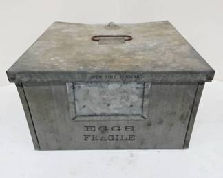 Metal Egg Storage Box with Inserts
