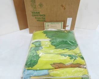 Green Giant Blanket with Box 1980s