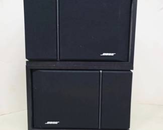	Bose Speakers with Black Cabinets