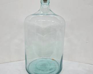 	1928 Clear Glass Bottle with Cork Stopper