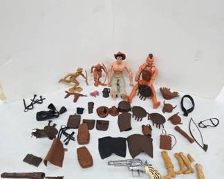 	Vintage Plastic Action Figures Including Marx John