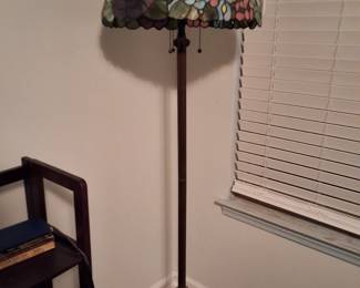 Tiffany-style stained glass floor lamp