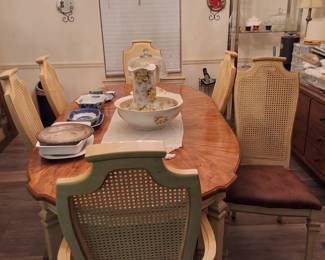 Dining table set with 6 chairs