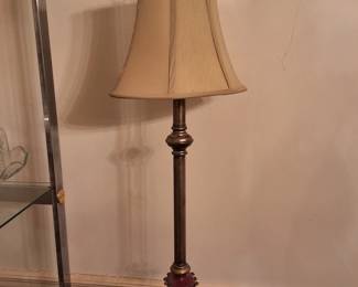 Set of 2 buffet table lamps with bronze finish