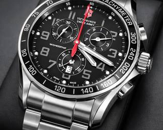 VICTORINOX SWISS ARMY AIRBOSS Black Dial Men's Watch