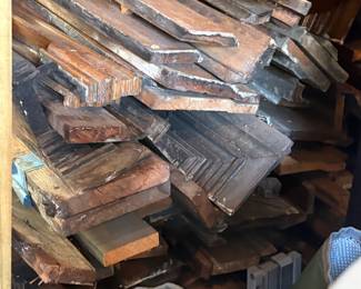 Reclaimed vintage wood baseboard trim