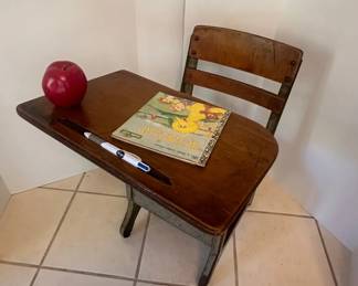 Vintage American Crusader School Desk