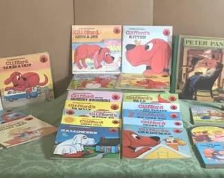 Collection Of Childrens Books Including Clifford The Big Red Dog