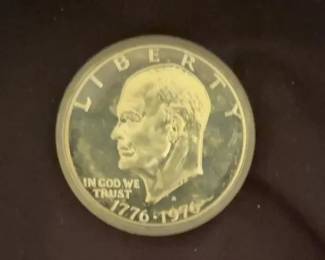 1976 Eisenhower Bicentennial Dollar Coin