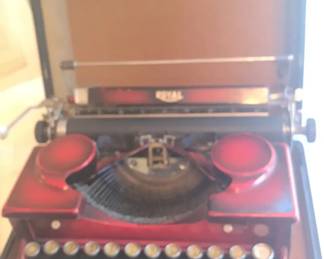 Royal Red typewriter