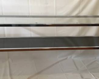 SOFA FOYER TABLE CHROME And D GLASS