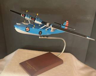 Consolidated PBY Catalina Wood Desktop Display Airplane Model