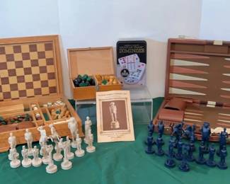 Chest Games And A Dominoes