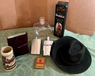FLASKS, STEIN, HAT MORE