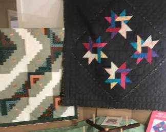 Various Hanging Quilts And More