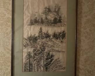 Carol Muro 1978 Japanese Rice Paper Artwork