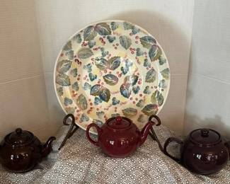 Pristine,Ceracraft, Prince Kensington Teapots And Nicola Fasano Bowl