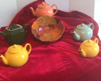 Autum Tea Pots Bowl