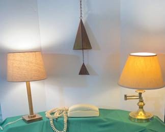 Lamps, Princess Phone And Rustic Windchimes