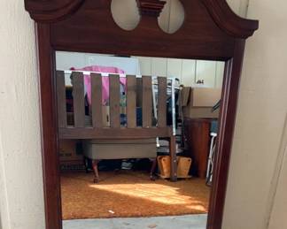 MAHOGANY WALL MIRROR