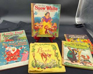 Vintage 1940s Walt Disney’s Golden Books * Snow White; Bambi; Uncle Remus